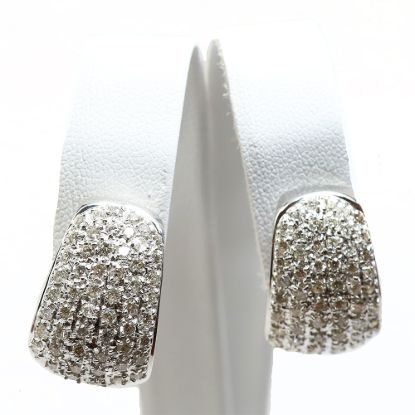 Picture of 14k White Gold Diamond Earrings