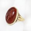 Picture of Vintage 14k Gold & Intaglio Carved Carnelian Signet Ring