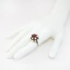 Picture of Vintage 8k Gold, Cultured Pearl & Pink Sapphire Thai Princess/Harem Ring