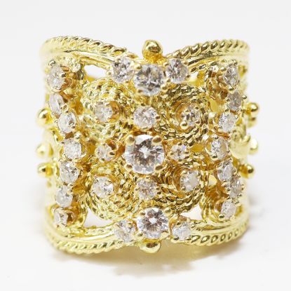 Picture of 18k Yellow Gold Diamond Ring