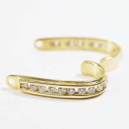 Picture of 14k Yellow Gold Diamond Earring Jackets