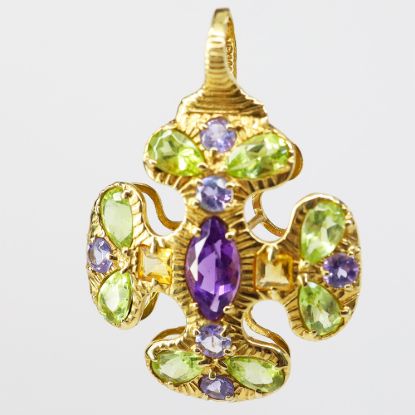 Picture of 14k Yellow Gold Gemstone Pendant