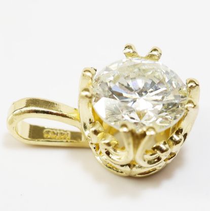 Picture of 14k Yellow Gold Diamond Pendant