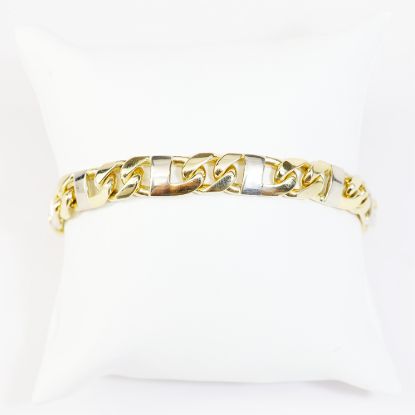 Picture of 14k Two-Tone Gold Mariner Chain Bracelet