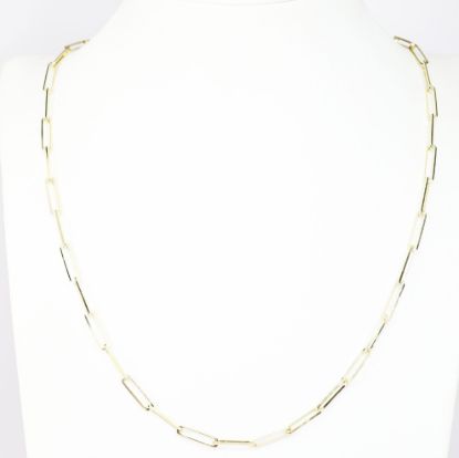 Picture of 14k Yellow Gold Paperclip Link Chain