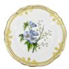 Picture of Salad Tachiadenus Flower Plate with Gold Trim