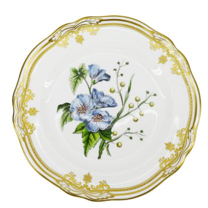 Picture of Salad Tachiadenus Flower Plate with Gold Trim