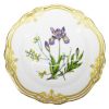 Picture of Dinner Tachiadenus Flower Plate with Gold Trim