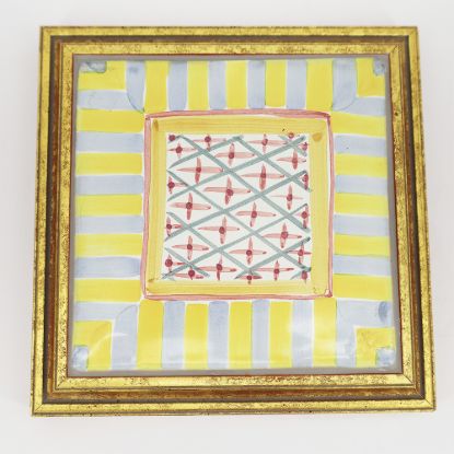 Picture of MacKenzie-Childs Monet Gold Framed Decorative Tile/Trivet Hot Plate