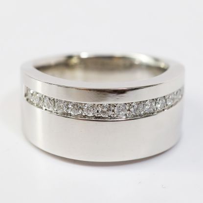 Picture of 14k White Gold Diamond Band