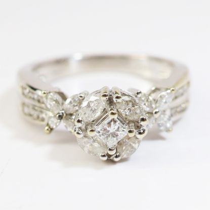 Picture of 14k White Gold Diamond Ring