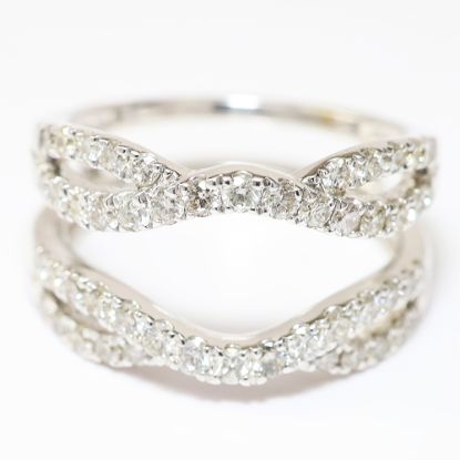 Picture of 14k White Gold Diamond Insert Ring