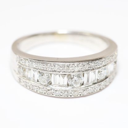 Picture of 14k White Gold Diamond Band 
