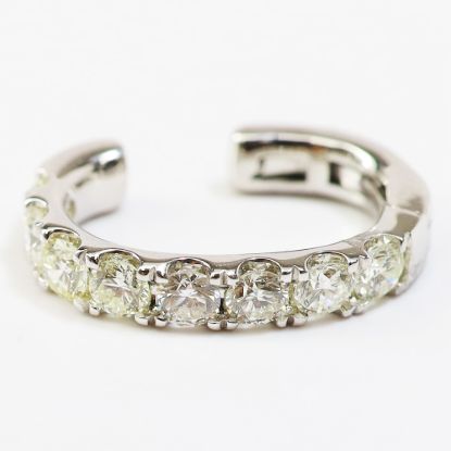 Picture of 14k White Gold Diamond Earring Cuff