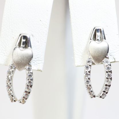 Picture of 18k White Gold Diamond Earrings