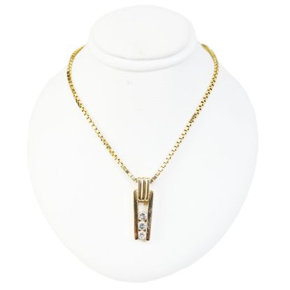Picture of 14k Yellow Gold Diamond Pendant