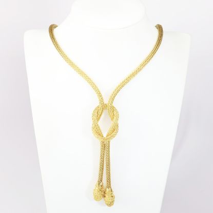 Picture of LALAoUNIS 18k Gold Hercules Knot Sautoir Necklace with Lion Heads