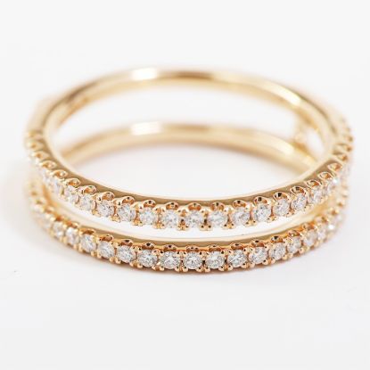 Picture of 14k Rose Gold Diamond Band