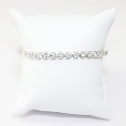 Picture of 14k White Gold Diamond Tennis Bracelet