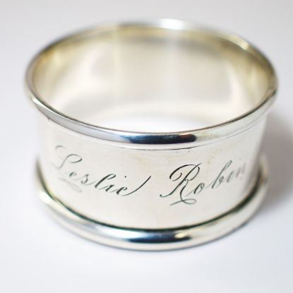 Picture of "Leslie Robin" Napkin Ring Sterling Silver