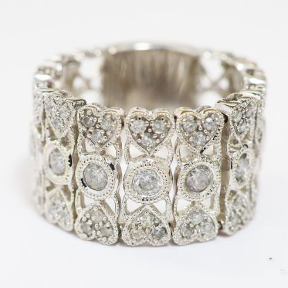 Picture of 14k White Gold Flexible Diamond Ring