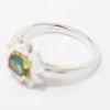 Picture of 18k Two Tone Gold Diamond and Alexandrite Ring