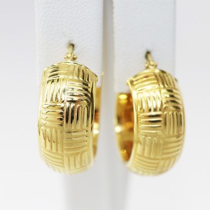 Picture of 18k Yellow Gold Hoop Earrings