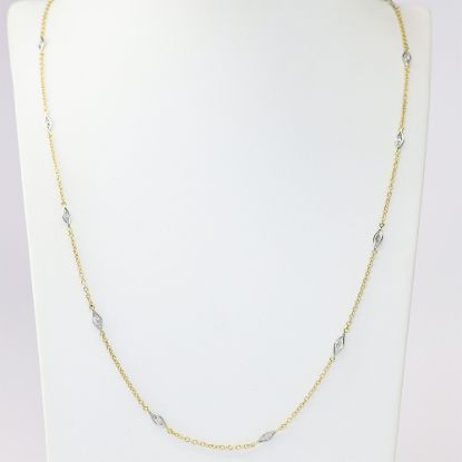 Picture of 18k Two Tone Gold Diamond Necklace