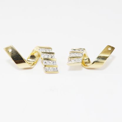 Picture of 14k Yellow Gold Diamond Earring Jackets