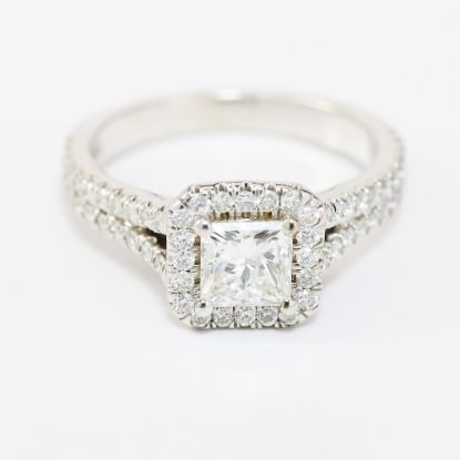Picture of 14k White Gold Diamond Bridal Set Ring