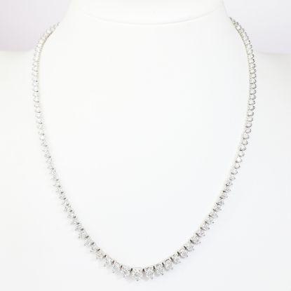 Picture of 14k White Gold Brilliant Diamond Necklace