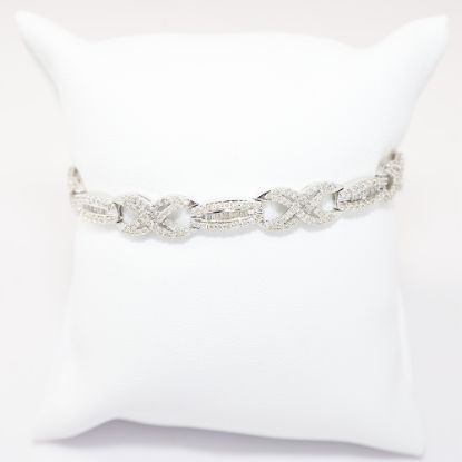 Picture of 14k White Gold Diamond Bracelet