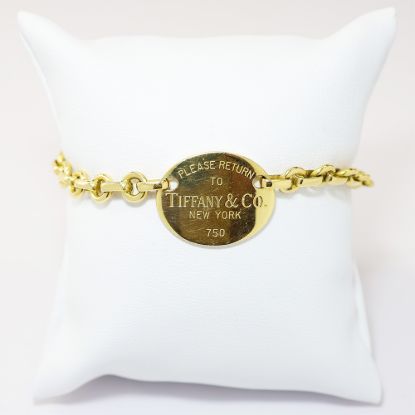 Picture of Tiffany & Co. 18k Yellow Gold Chain Bracelet