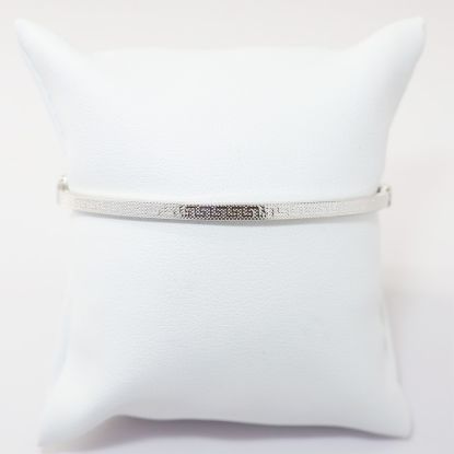 Picture of 14k White Gold Greek Meanders Motif Bangle Bracelet