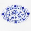 Picture of Blue Onion Cups. Saucers and Serving Dish