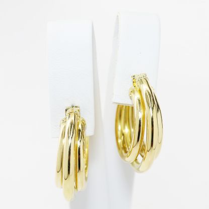 Picture of 18k Yellow Gold Hoop Earrings