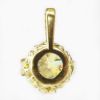 Picture of 14k Yellow Gold Round Diamond Pendant