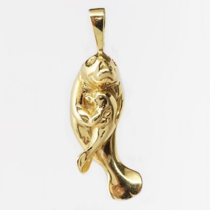 Picture of 14k Yellow Gold Manatee Pendant