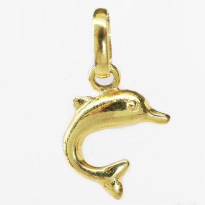 Picture of 18k Yellow Gold Dolphin Pendant