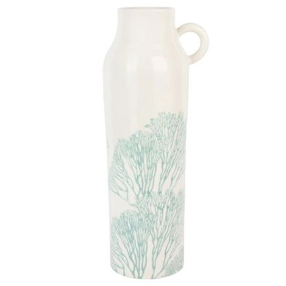 Picture of Large White Tall Handled Vase