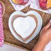 Picture of Pink Heart Cocktail Plate