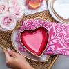 Picture of Red Heart Cocktail Plate