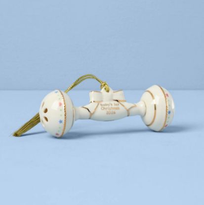 Picture of 2026 Baby's 1st Christmas Rattle Ornament