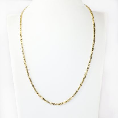 Picture of 14k Yellow Gold Byzantine Chain