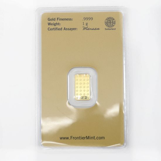 Picture of 1 Gram Gold Bar – Assorted Designs, Carded & Certified