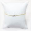 Picture of 14k Two Tone Gold Infinity Station Anklet
