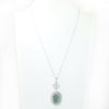 Picture of 14k White Gold, Boulder Opal & Diamond Necklace 