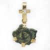 Picture of 14k Yellow Gold Widows Mite & Diamond Pendant