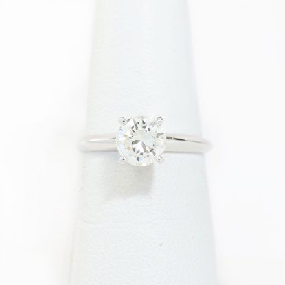 Picture of 14k White Gold Brilliant Solitaire Ring