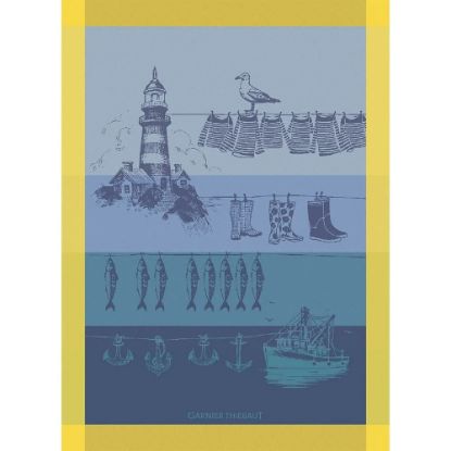 Picture of Garnier-Thiebaut 'Destination Mer' Ocean Themed Kitchen Towel